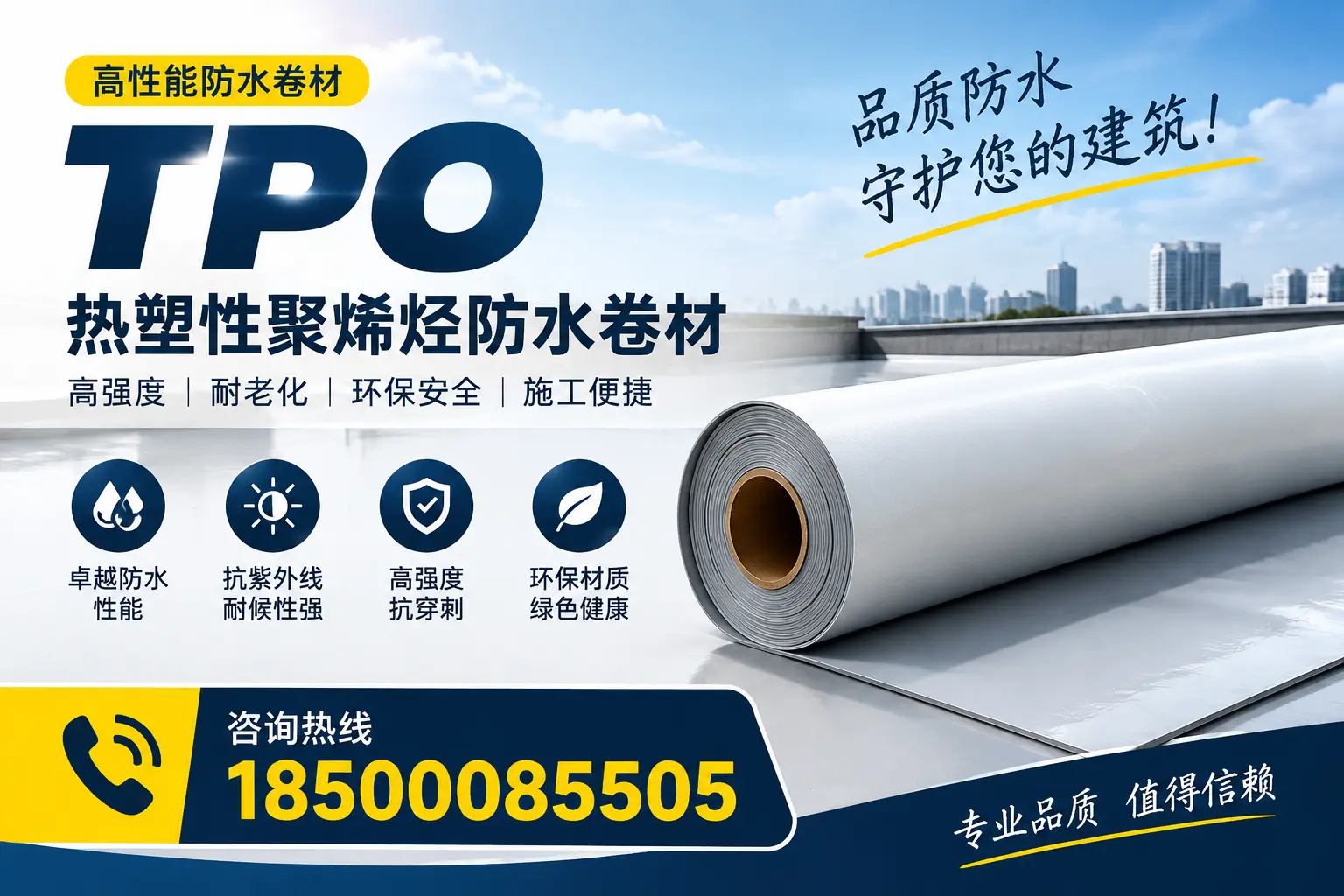 了解TPO材料的耐久性,适合昌吉的建筑使用